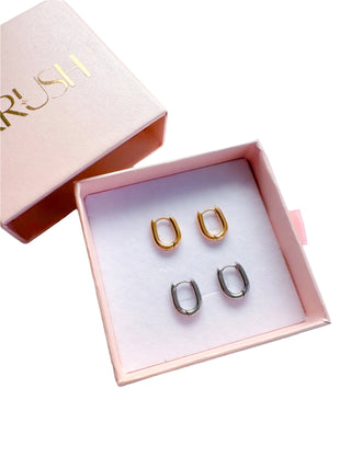 Mini oval hoops